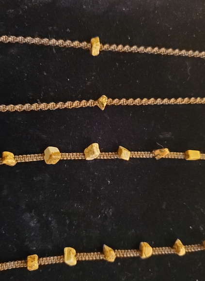 Handmade macrame jewelry set - Picture 3 of 7